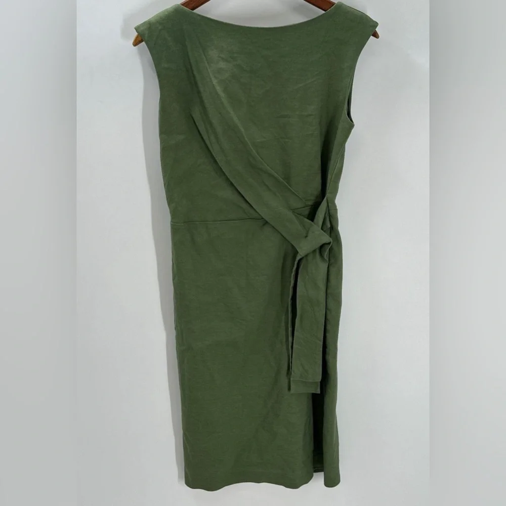 Ann Taylor Sheath Boat Neck green Dress